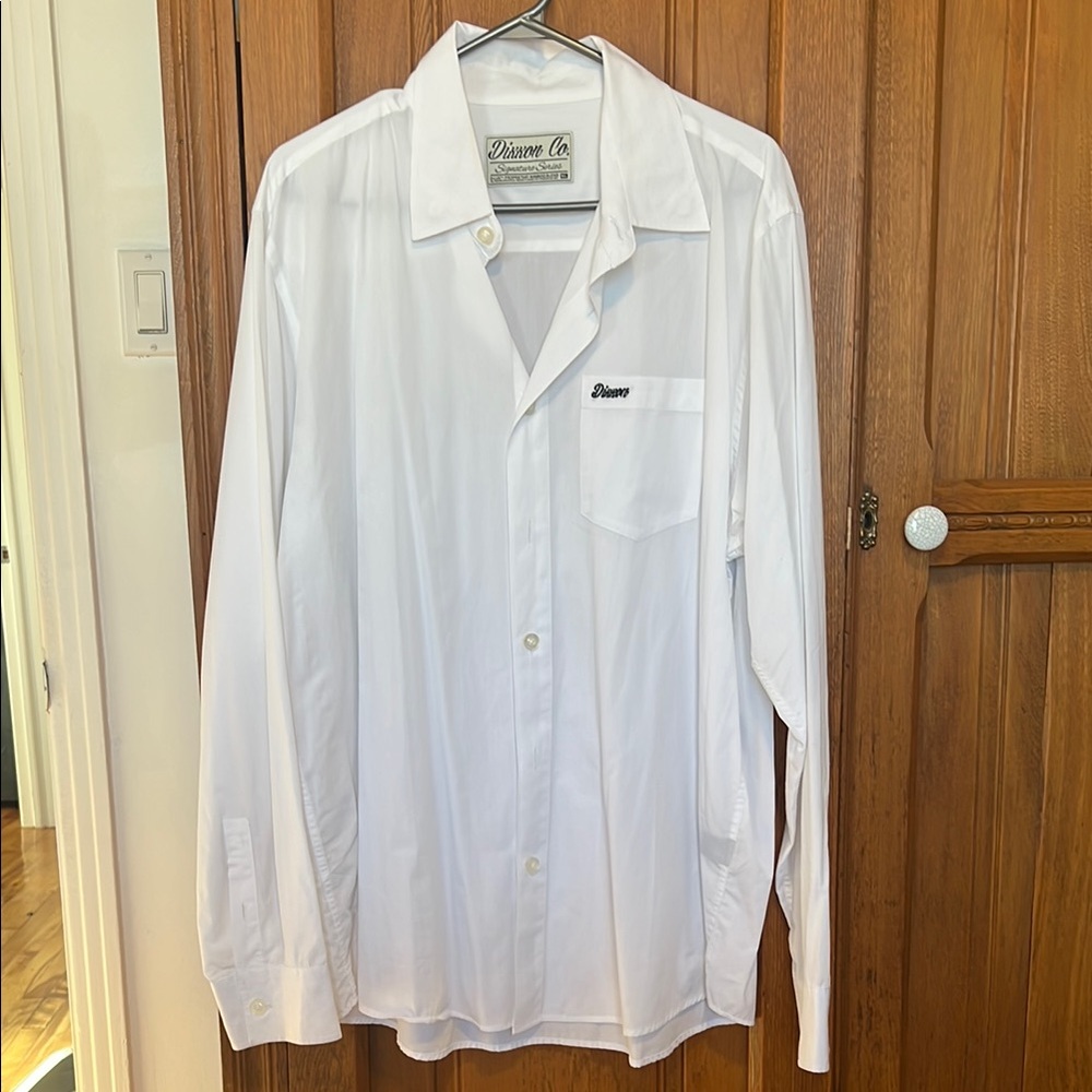 DIXXON White Casual Button Down Shirt